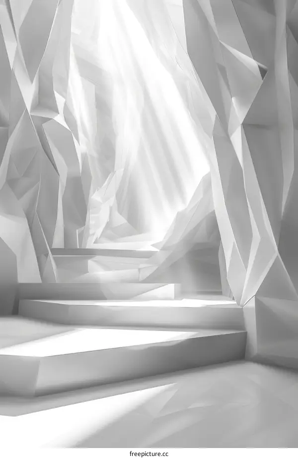 Mystical White Temple Passage