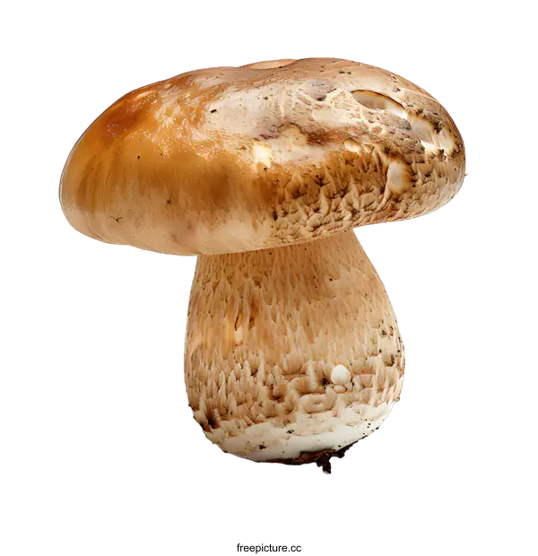 [Transparent Background PNG]Cep mushroom isolated on white background