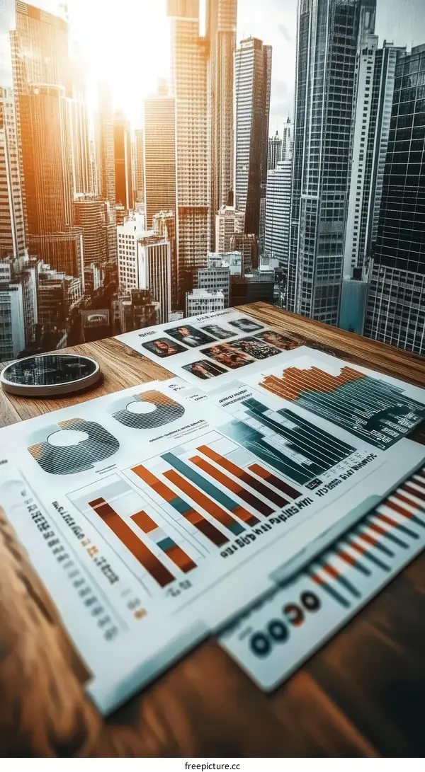 Business Data Analysis in Modern City View