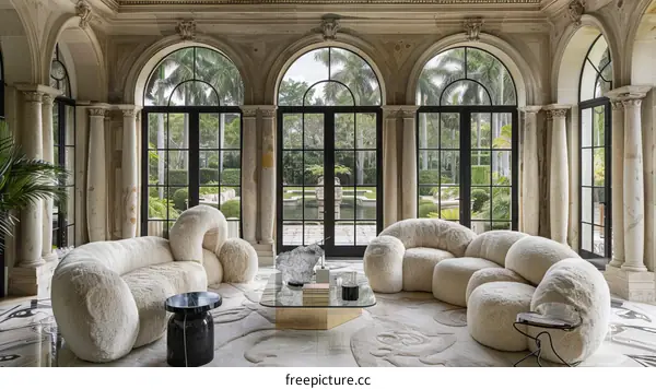 Elegant Mansion Living Room Design