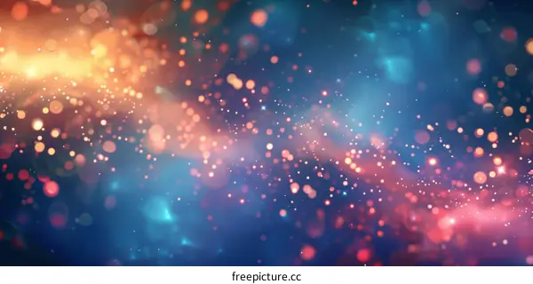 Fantasy Glowing Bokeh Abstract Background