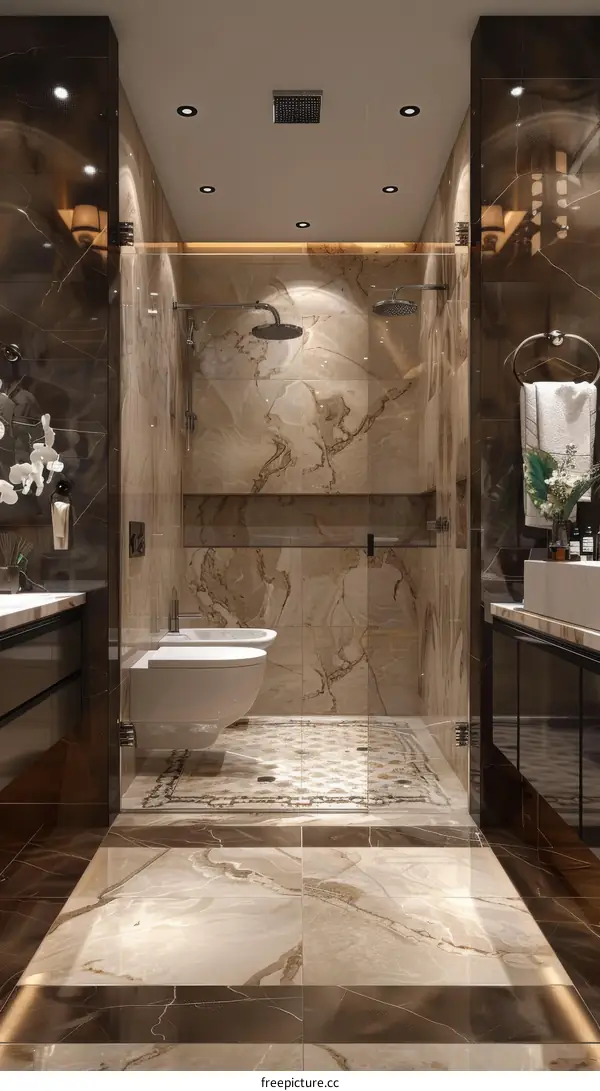 Luxury Modern Bathroom Design with Elegant Details