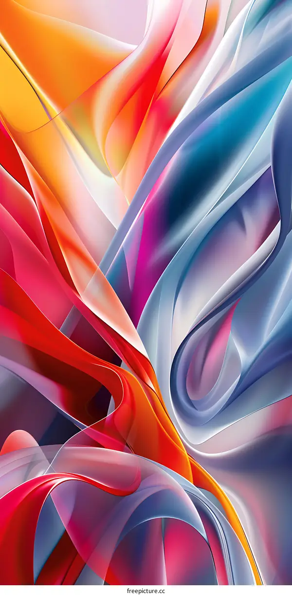 Abstract Colorful Fluid Design