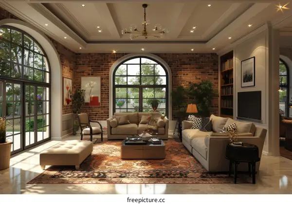 Modern and Classic Living Room Design