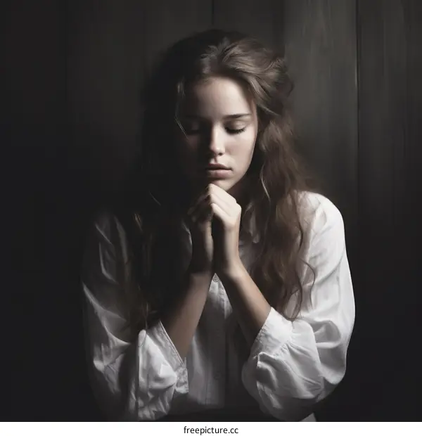 Portrait of a Praying Woman: Faith and Hope