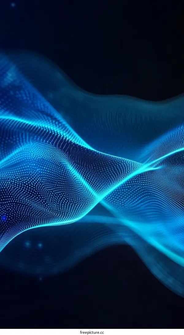 Abstract Digital Wave Technology Background Design