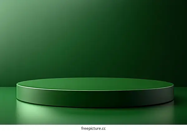 Emerald Green Product Display Stage