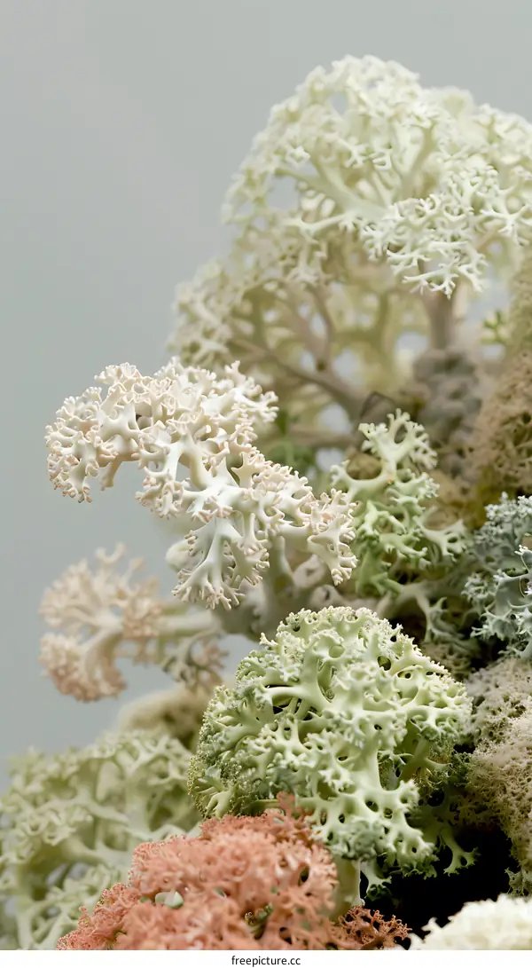 Close Up of Delicate Reindeer Lichen