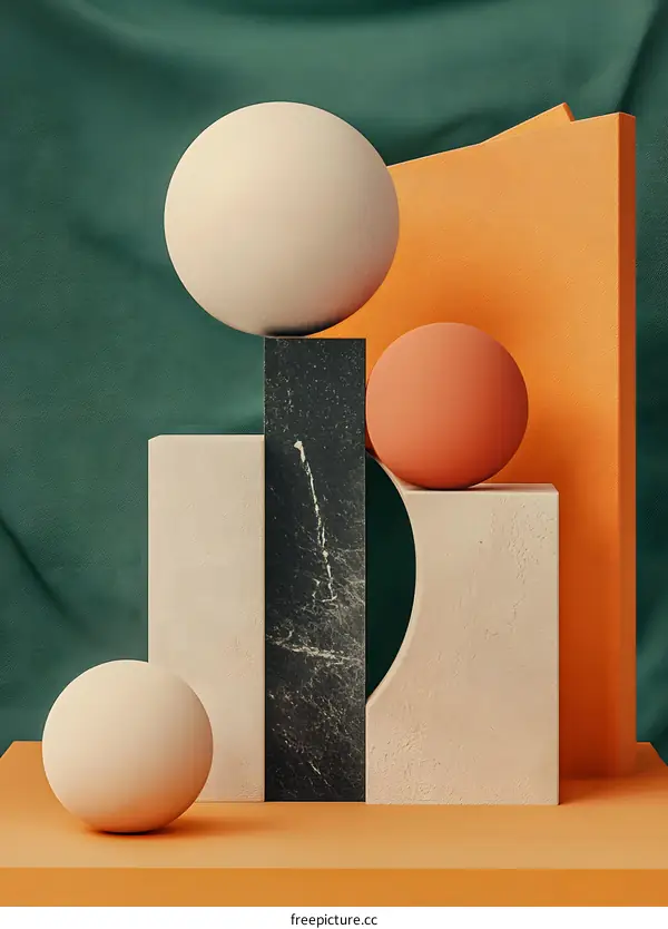 Abstract Geometric Shapes with Minimalist Style