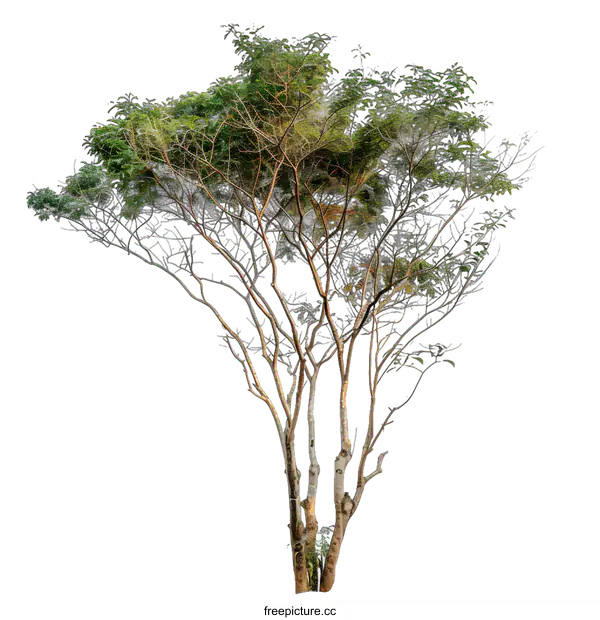 [Transparent Background PNG]Green Tree Isolated on White Background