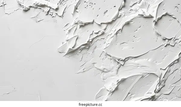 White Textured Wall with Paint Strokes