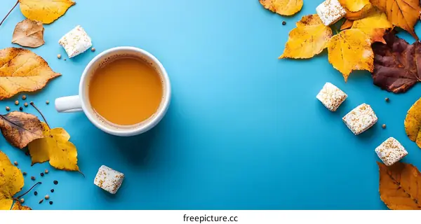 Autumn Leaves and Cup of Coffee
