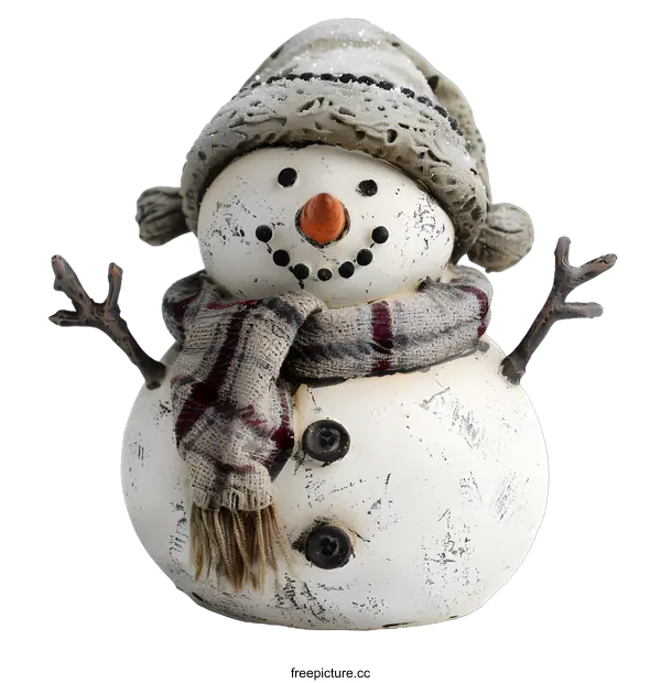 [Transparent Background PNG]Smiling Snowman Christmas Ornament Decor