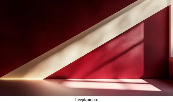 Modern Minimalist Empty Room Interior Scene Design