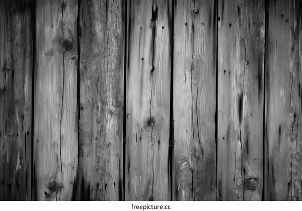 Black and white wooden fence planks background
