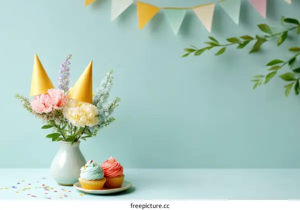 Pastel Birthday Celebration Arrangement