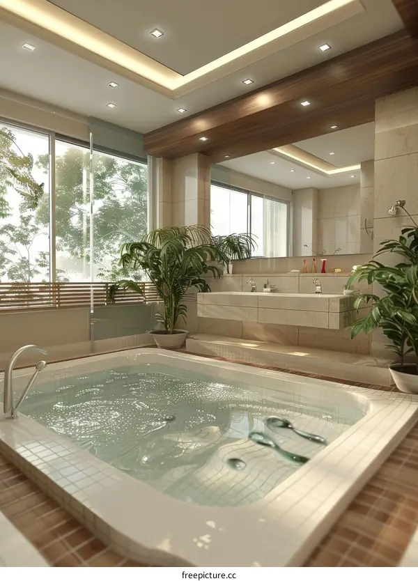 Modern Spa Bathroom Interior Design