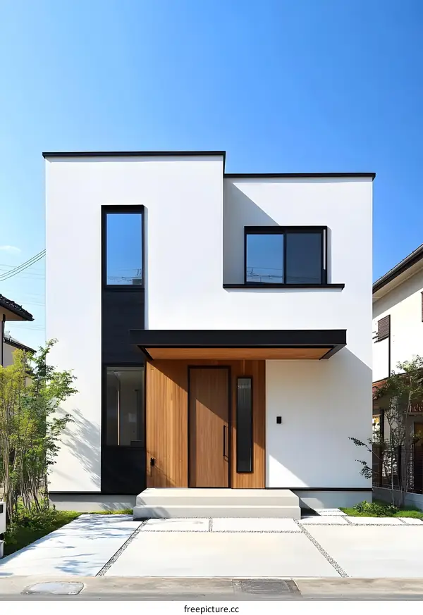 Modern Minimalist Japanese House Exterior