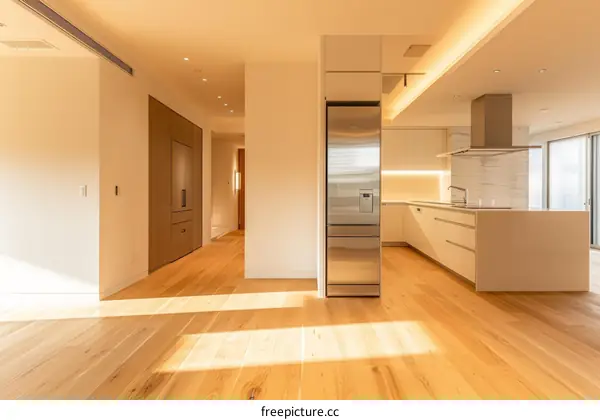 Bright & Open Concept Kitchen & Living Room Design