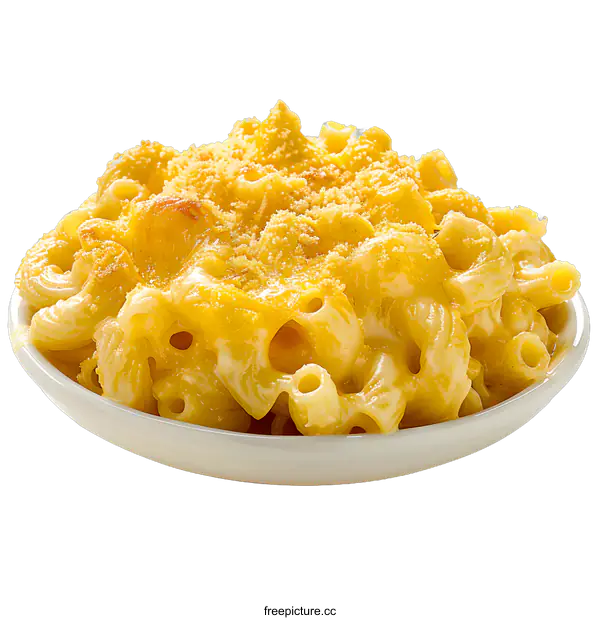 [Transparent Background PNG]Macaroni and cheese on white background
