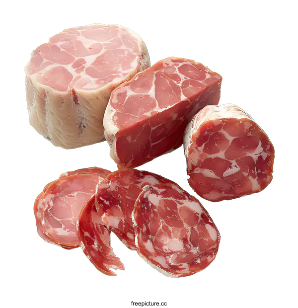 [Transparent Background PNG]Three kinds of Italian sausages