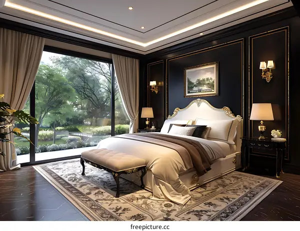 European-style bedroom renderings