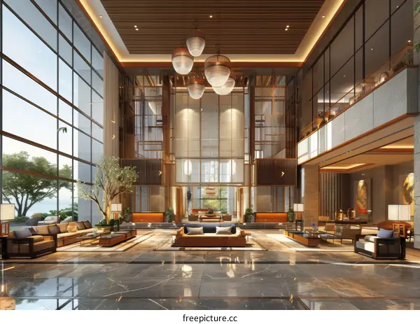 Modern Luxury Hotel Lobby Interior Design