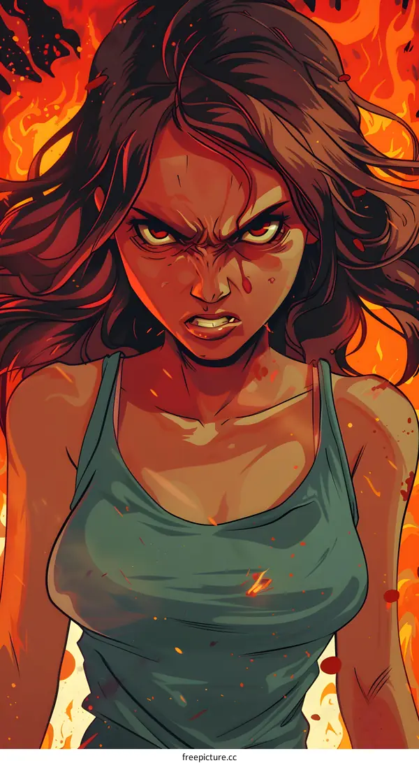 portrait of a determined looking woman