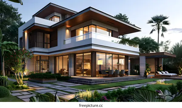 A modern style villa