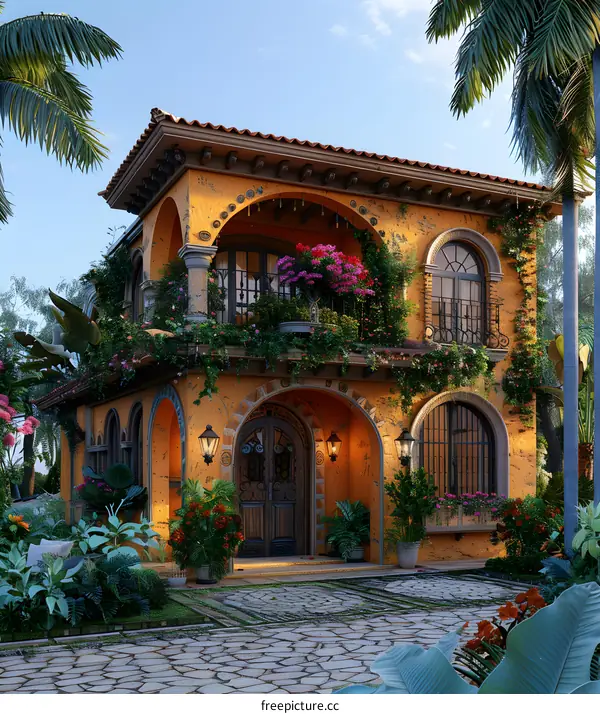 Beautiful Orange Spanish Style Home