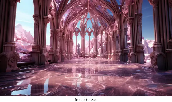 Fantasy Pink Crystal Palace