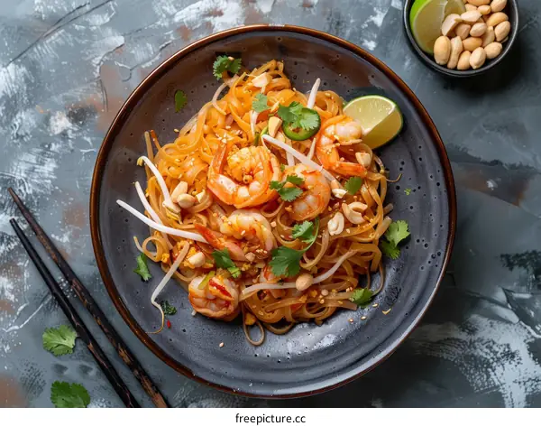 Spicy Shrimp Pad Thai