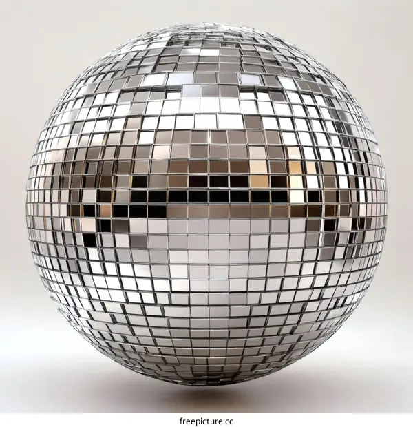 Reflective Disco Ball Sphere Illustration
