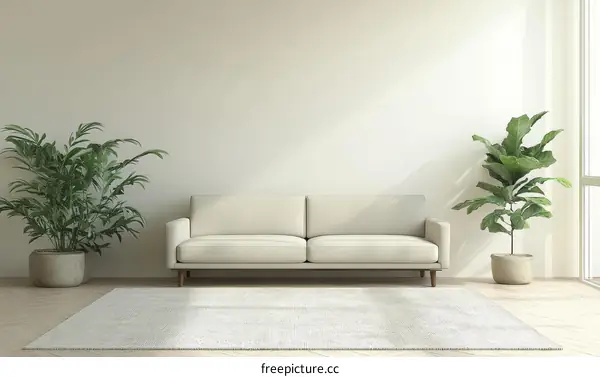 Modern Minimalist Living Room Interior Design