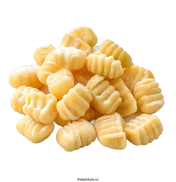 [Transparent Background PNG]Uncooked Gnocchi on White Background