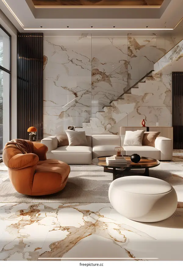 Modern minimalist living room