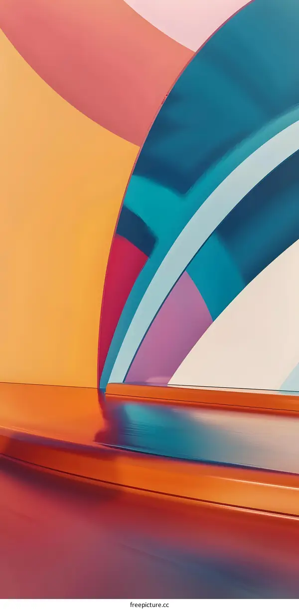 Abstract Colorful Geometric Shapes Background