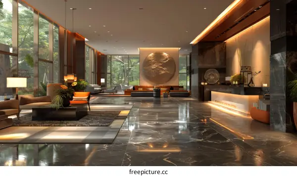 Modern Hotel Lobby Interior Design