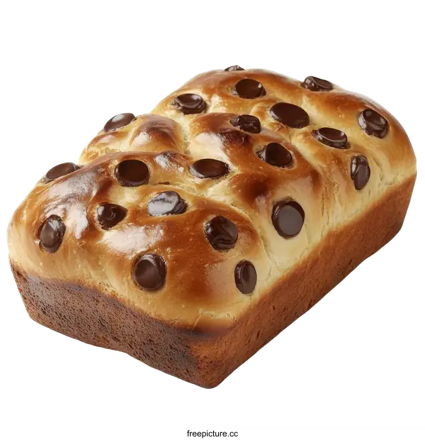[Transparent Background PNG]Chocolate Chip Bread Loaf Image