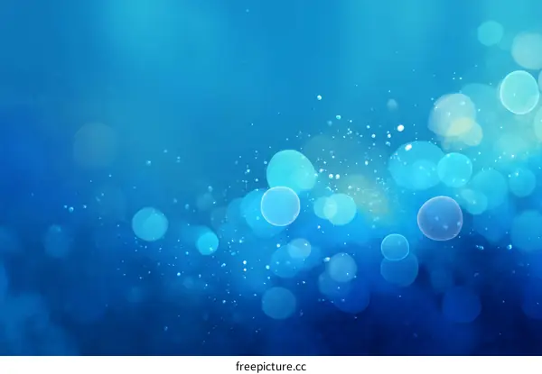 Abstract Blue Bokeh Background Design