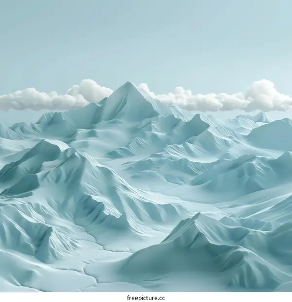 Majestic Glacier Mountain Landscape