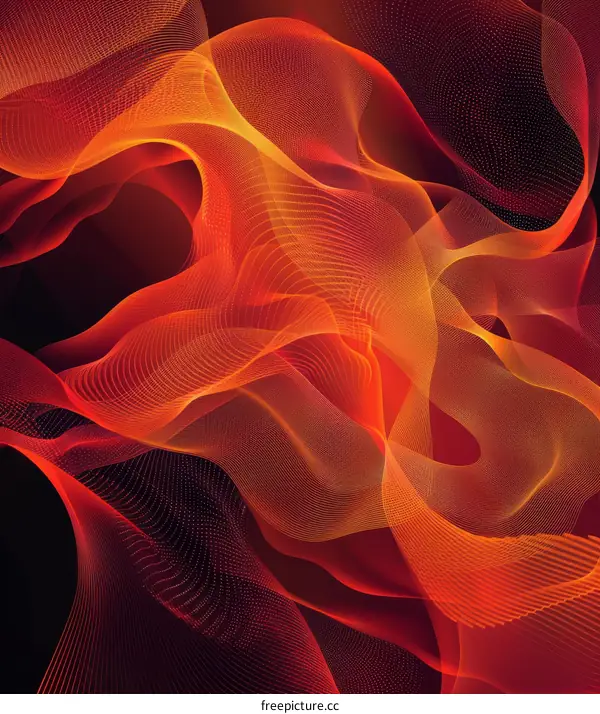 Abstract Flame Art: Dynamic Energy
