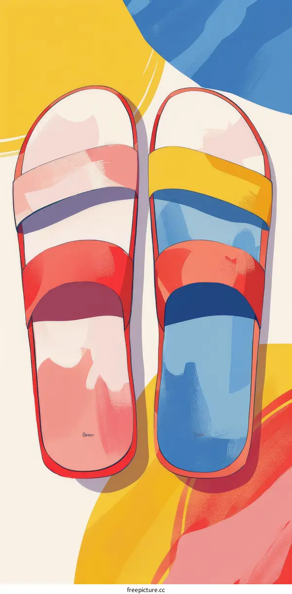 Colorful Summer Slippers