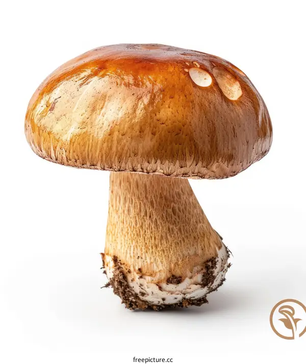 Porcini mushroom isolated on white background