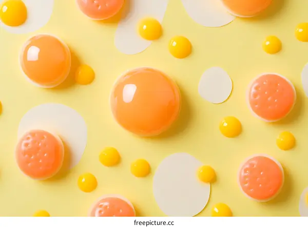 Yellow and Orange Egg Yolk Abstract Background