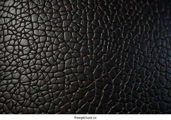Black faux leather texture