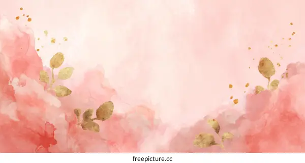 Delicate Watercolor Floral Background Design