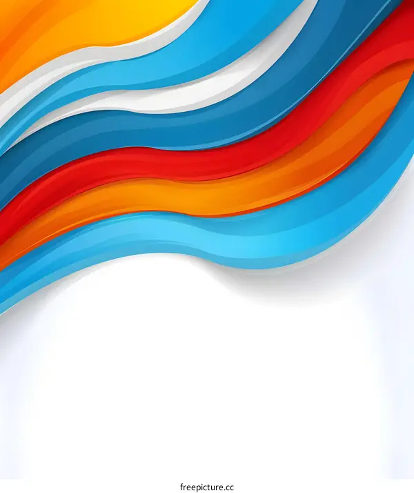 Abstract Colorful Wavy Background