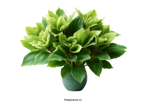 [Transparent Background PNG]Elegant Green Plant Arrangement in a Pot