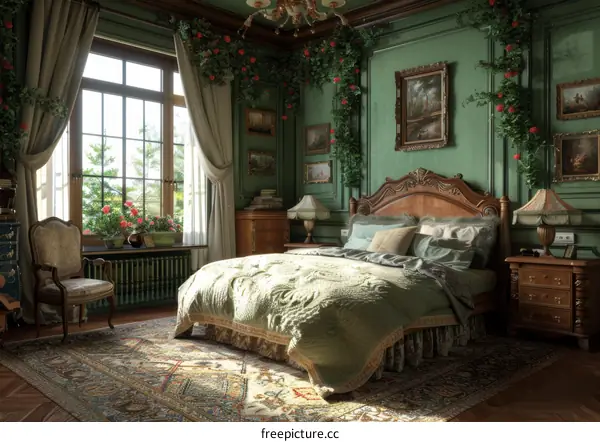ornate bedroom interior